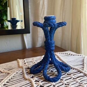 Nautical Ceramic Rope Candle holder - 1 of 2 items